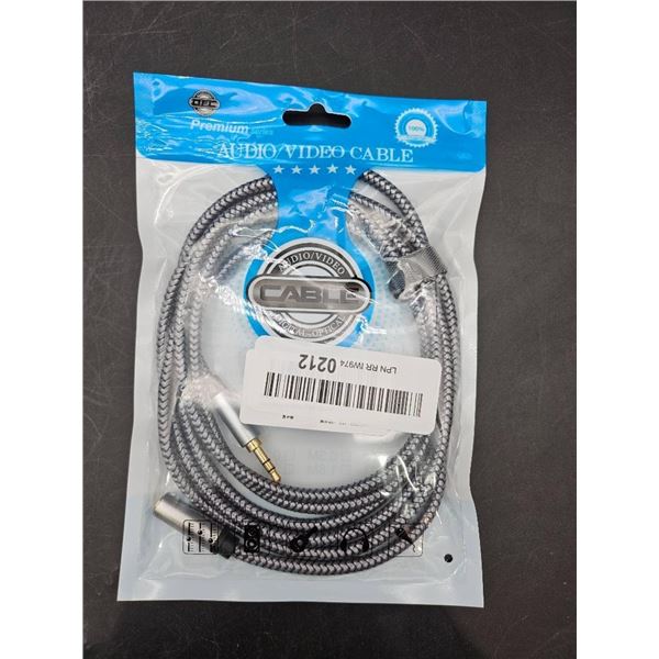 Premium Audio/Video Cable with 24K Gold-Plated Plugs, 1M Length