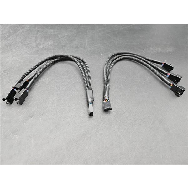 YSSHUI PWM Fan Splitter Cable 1-to-3 Adapter