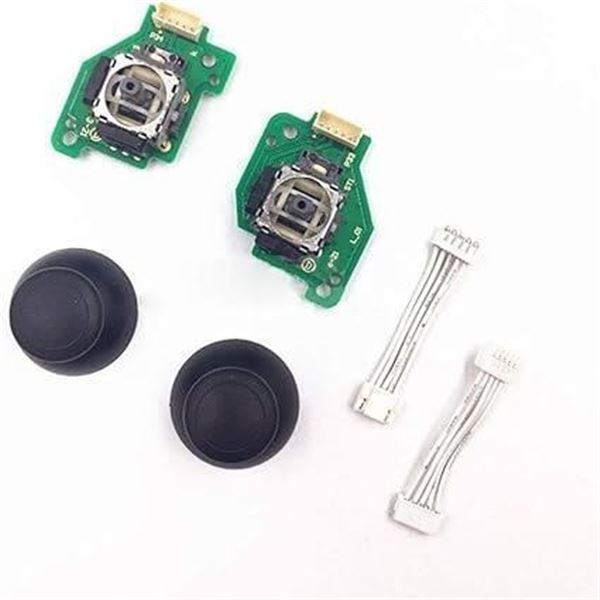 Two Replacement Joystick Modules with Thumbstick Caps for Game Controller