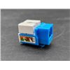 Image 1 : 4XEM Model 4XKJC6BL10PK Cat6 RJ45 Keystone Jack UTP 110-Type (Blue) – 10 Pack