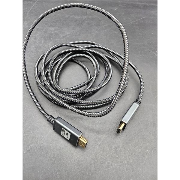 High Speed HDMI Cable with Braided Design, Model UX-19, 6 Feet Long