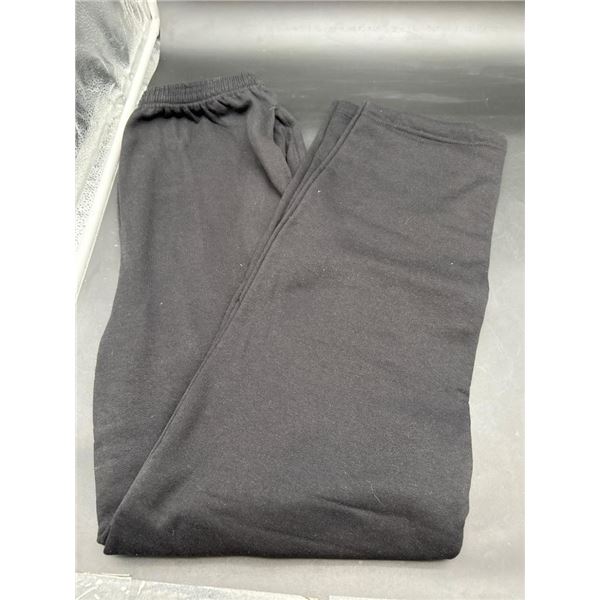Hanes EcoSmart Black Sweatpants, Size S/P/CH