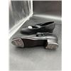 Image 2 : Black Leather Tap Dance Shoes with Metal Toe Plates, Size 9.5 M C2 3800
