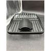 Image 3 : Black and Silver Dish Drying Rack with Drainage Holder
