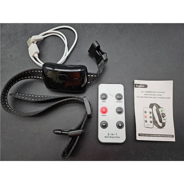 Dual-function Training Collar With Remote and Charging Cable