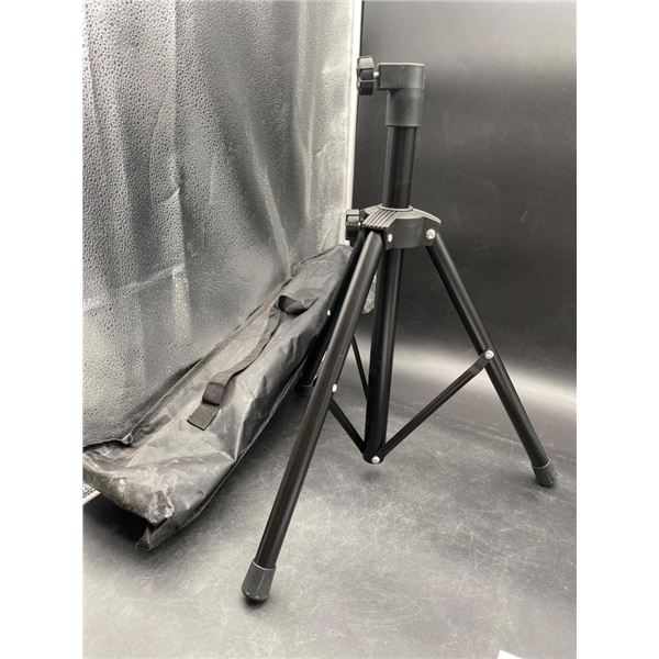 Adjustable Tripod Stand with Carrying Case for Equipment Support