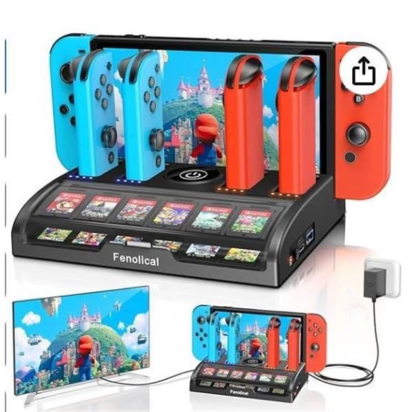 Fenolical TV Dock Station for Nintendo Switch and Switch OLED