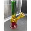 Image 3 : Glass Water Pipe With Three-Color Gradient Design, Includes Detachable Bowl