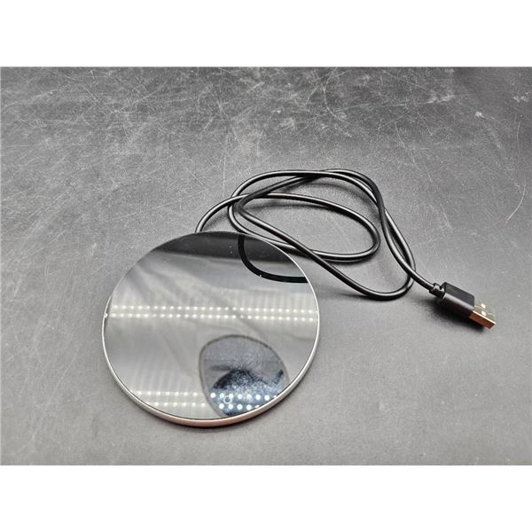 Electric USB-Powered Round Mug Warmer With Circular Heating Plate