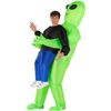Image 1 : Inflatable Green Alien Costume FZ-1-1962, One Size