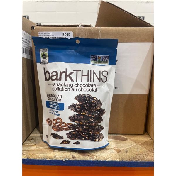 BarkThins Dark Chocolate Pretzel, 8 Bags, 150g Each