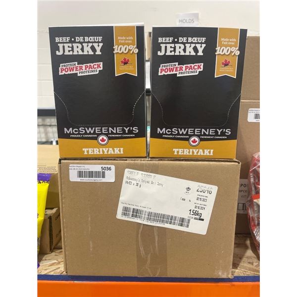 McSweeney’s Teriyaki Beef Jerky 4x12x30g Protein Packs