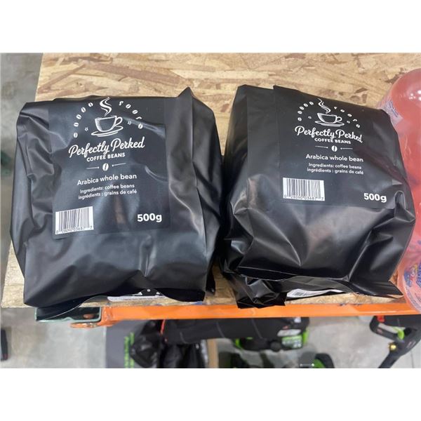 Perfectly Perked Arabica Whole Bean Coffee 500g (Set of Two)