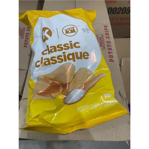 Circle K Foods  Classic Potato Chips, 180g x 8ct,