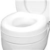 Image 1 : HealthSmart 5-Inch Toilet Seat Riser for Standard Toilet Bowls