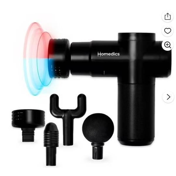 Homedics Compact Hot and Cold Massager with Accessories