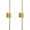 Image 1 : Kartosh ZM06H 2 Piece Light Fixture Set with Dimensions 88x17x10.3 cm