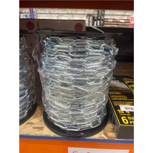 20 Meter Zinc-Plated Steel Chain Coil, 4mm Diameter