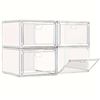 Image 1 : Transparent Acrylic Display Case With Light, 3-Tier, 40x32x145.7 cm
