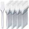 Image 1 : Prestee 300 Clear Plastic Forks, SKU 114200