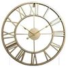 Image 1 : Metal Wall Clock with Roman Numerals