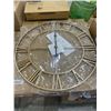 Image 2 : Metal Wall Clock with Roman Numerals