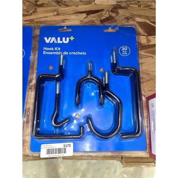 Valu+ Hook Kit With 20 Pieces and Various Hook Types