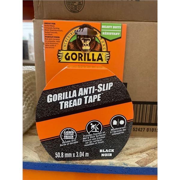 Gorilla Anti-Slip Tread Tape Roll, Black, 50.8 mm x 3.04 m