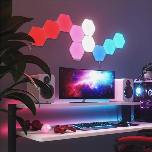 Nanoleaf Shapes Hexagons Expansion Pack with Apple HomeKit Integration