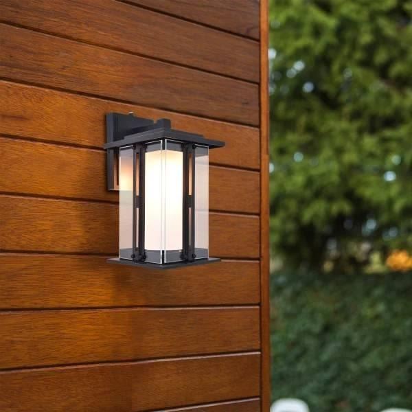 LUTEC Outdoor LED Wall Lantern, Craftsman Style