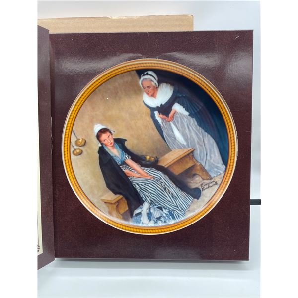 Edwin M. Knowles Collector Plate ‘Words of Comfort’ by Norman Rockwell