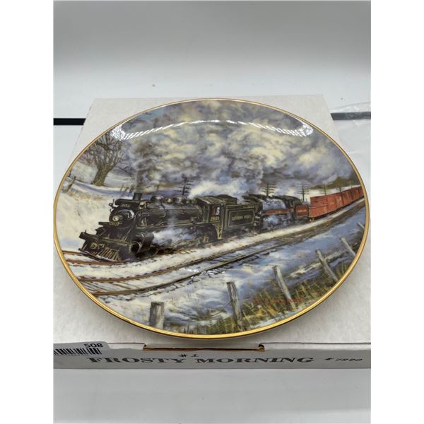Steam on the CPR ‘Frosty Morning’ Collector Plate by James Lumbers