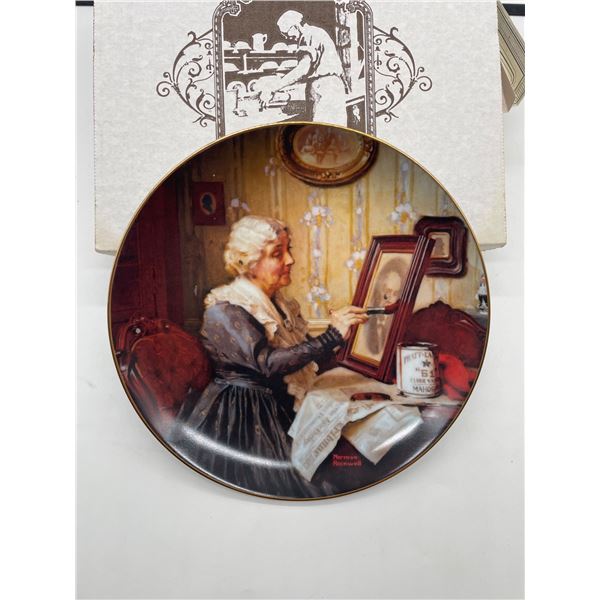 Certified Collector Plate ‘Grandma’s Love’ by Norman Rockwell