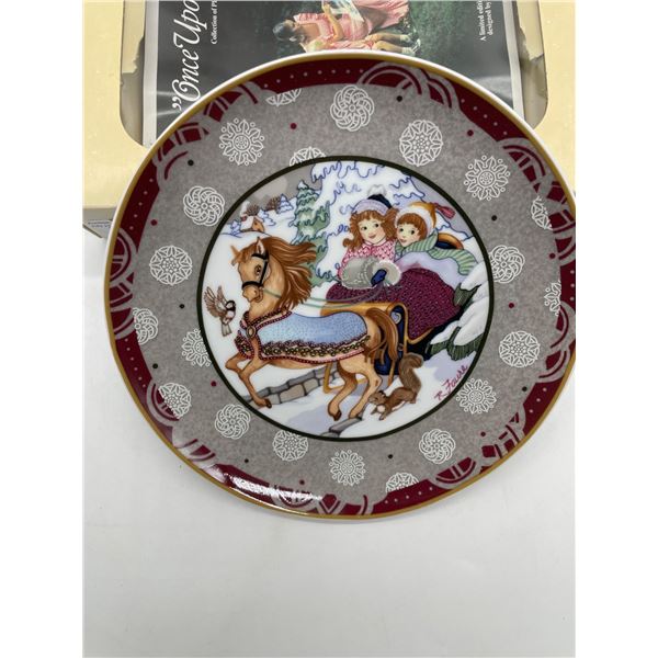 Heinrich Villeroy & Boch Plate #3401-A, Over the River and Through the Woods