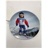 Image 1 : Hot Dogger Collector Plate Featuring Skiing Scene