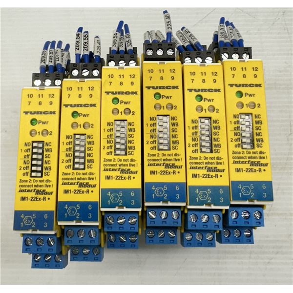 (6) Turck #IM1-22Ex-R Switching Amplifiers