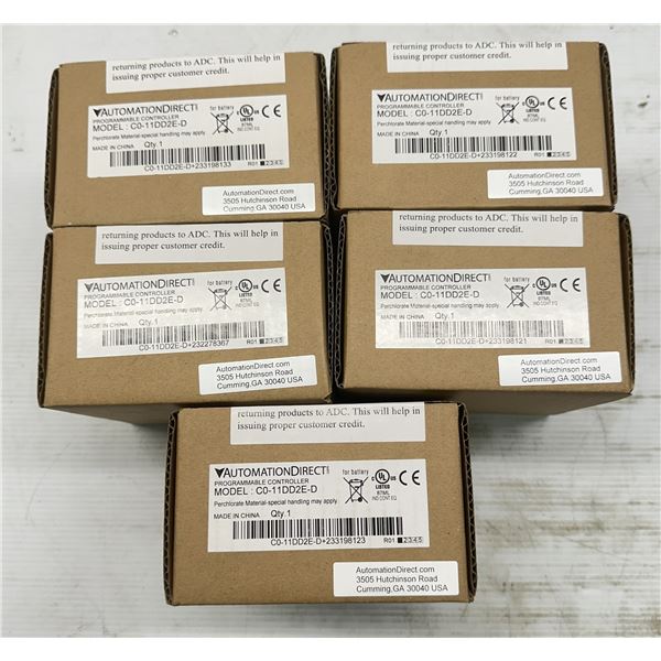 (5) Automation Direct #C0-11DD2E-D Programmable Controllers