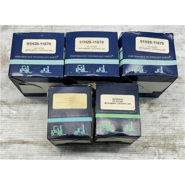 Lot of (5) Performance Technology Oil Filters