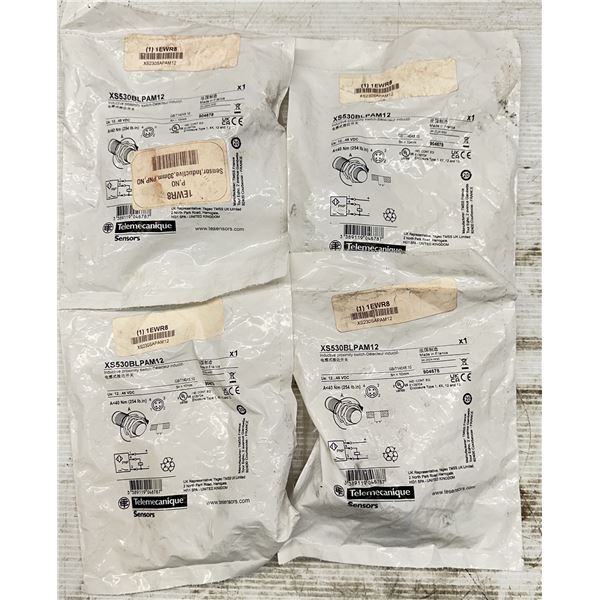 (4) Telemecanique #XS530BLPAM12 Sensors