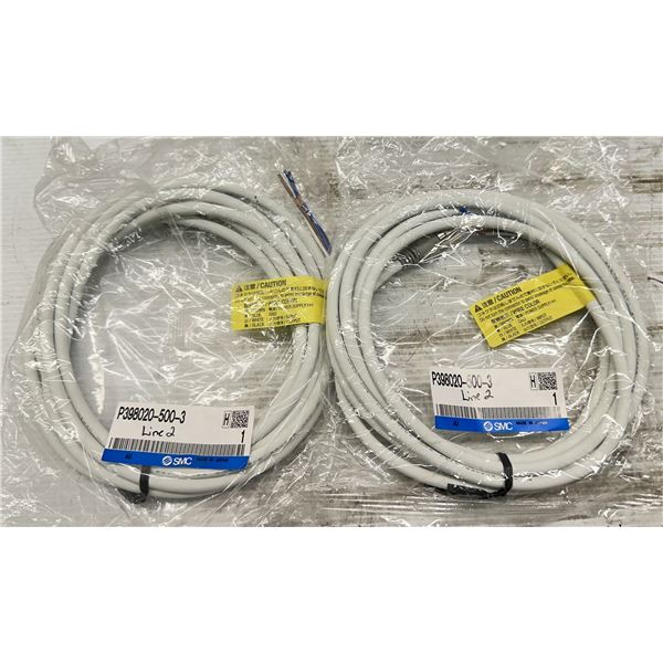 (2) SMC #P398020-500-3 Cables