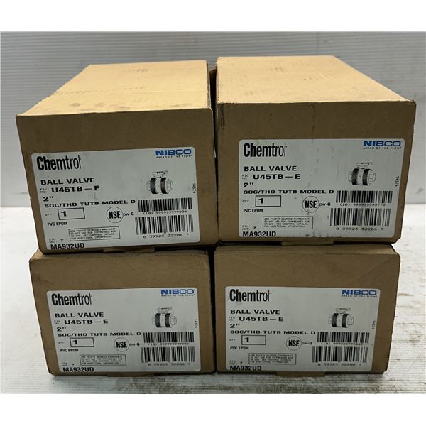 (4) Nibco #MA932UD 2" Ball Valve