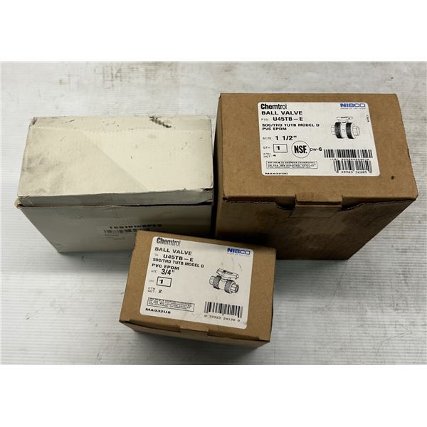 Lot of (3) Misc. Ball Valves