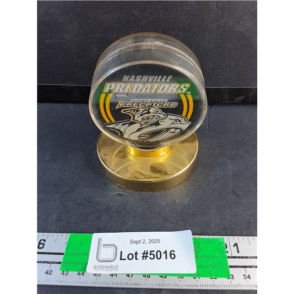 Nashville Predators NHL Hockey Puck