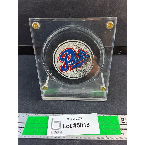 Labatts Regina Pats Hockey Puck