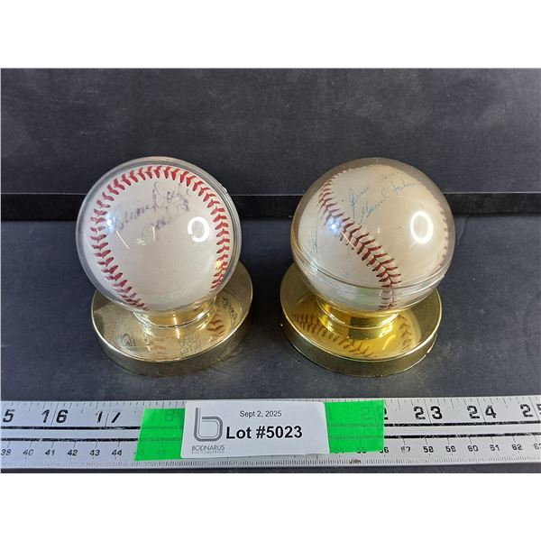 (2) Autographed Baseballs - Authenticity Not Guaranteed