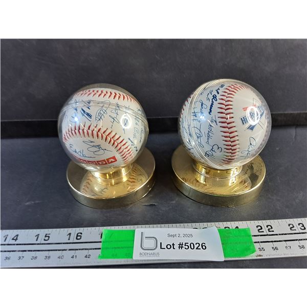 (2) Autographed Baseballs - Authenticity Not Guaranteed
