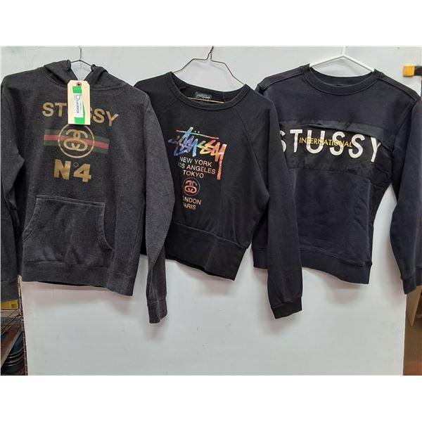 (3) Women's Stussy Brand Sweaters - Size Small & Medium