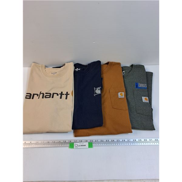 (4) Mens Carhartt Shirts - Size XL & L