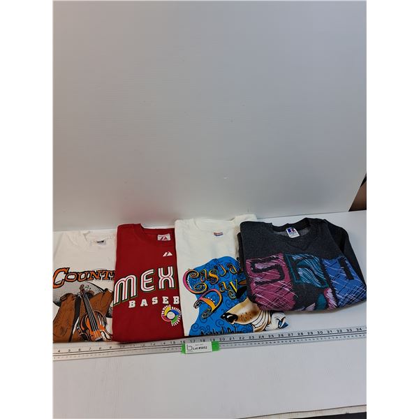 (3) Shirts: Size XXL & Ski Utah Sweater - Size M