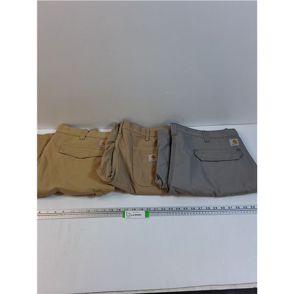 (3) Carhartt Cargo Shorts: Size 38, 40, 42